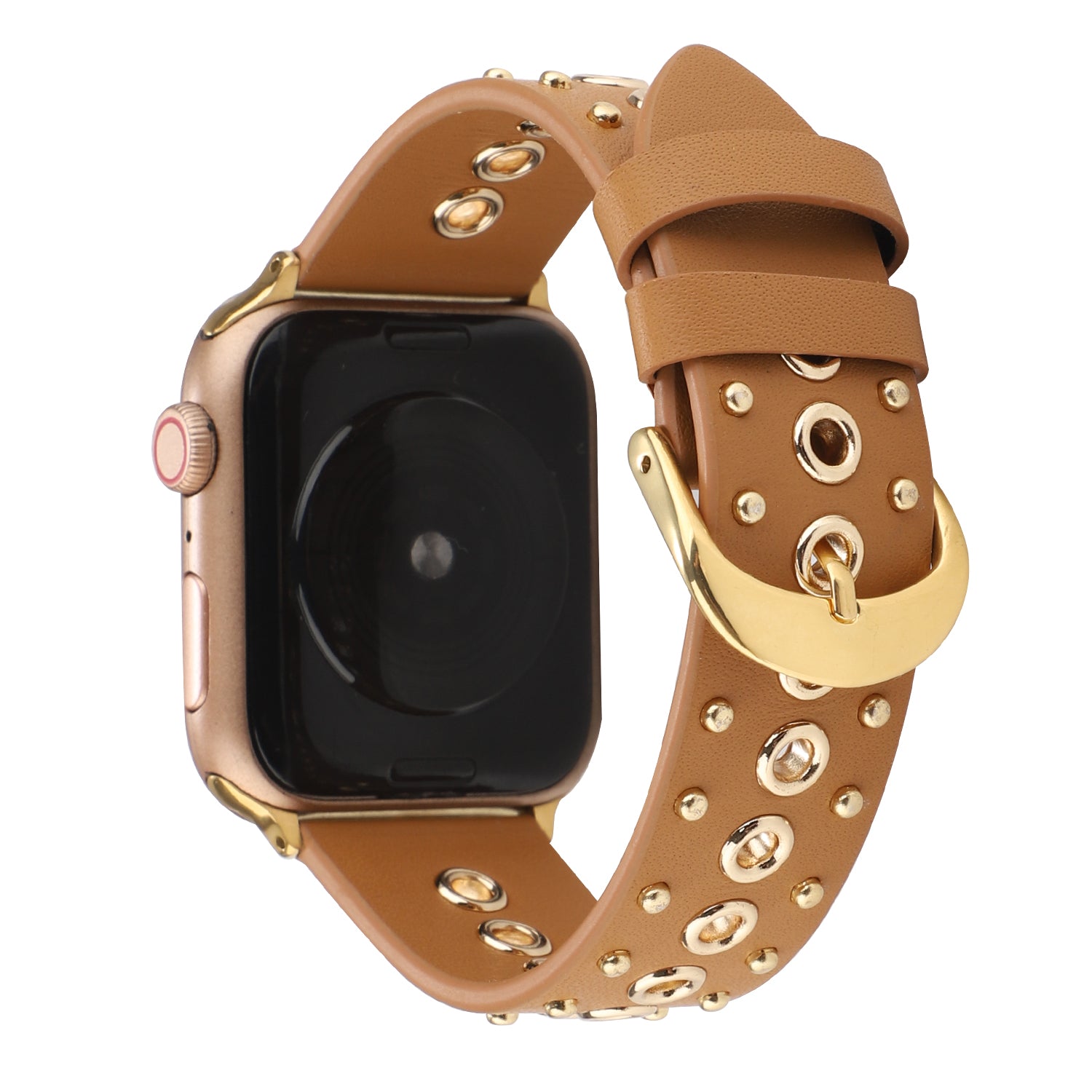 For Apple Watch Ultra Ultra 2 49mm Series 9 8 7 45mm 6 5 4 SE SE (2022) (2023) 44mm 3 2 1 42mm Genuine Leather Strap Rivets Watchband For Apple Watch Ultra Ultra 2 49mm Series 9 8 7 45mm 6 5 4 SE SE (2022) (2023) 44mm 3 2 1 42mm Genuine Leather Strap Rivets Watchband